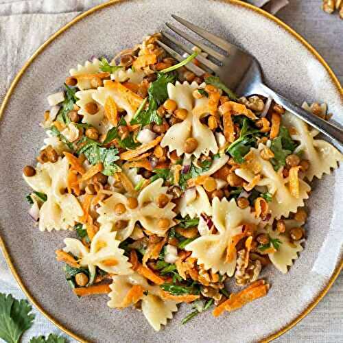 French Lentil Pasta Salad