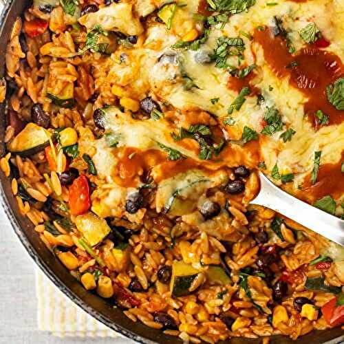 One Pot Enchilada Orzo