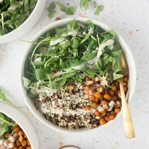 Spiced Chickpea Grain Bowls and Creamy Tahini Dressing