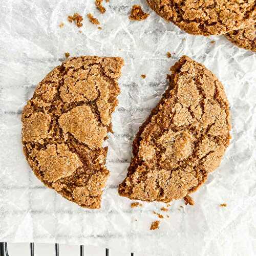 Vegan Gingersnap Cookie Recipe