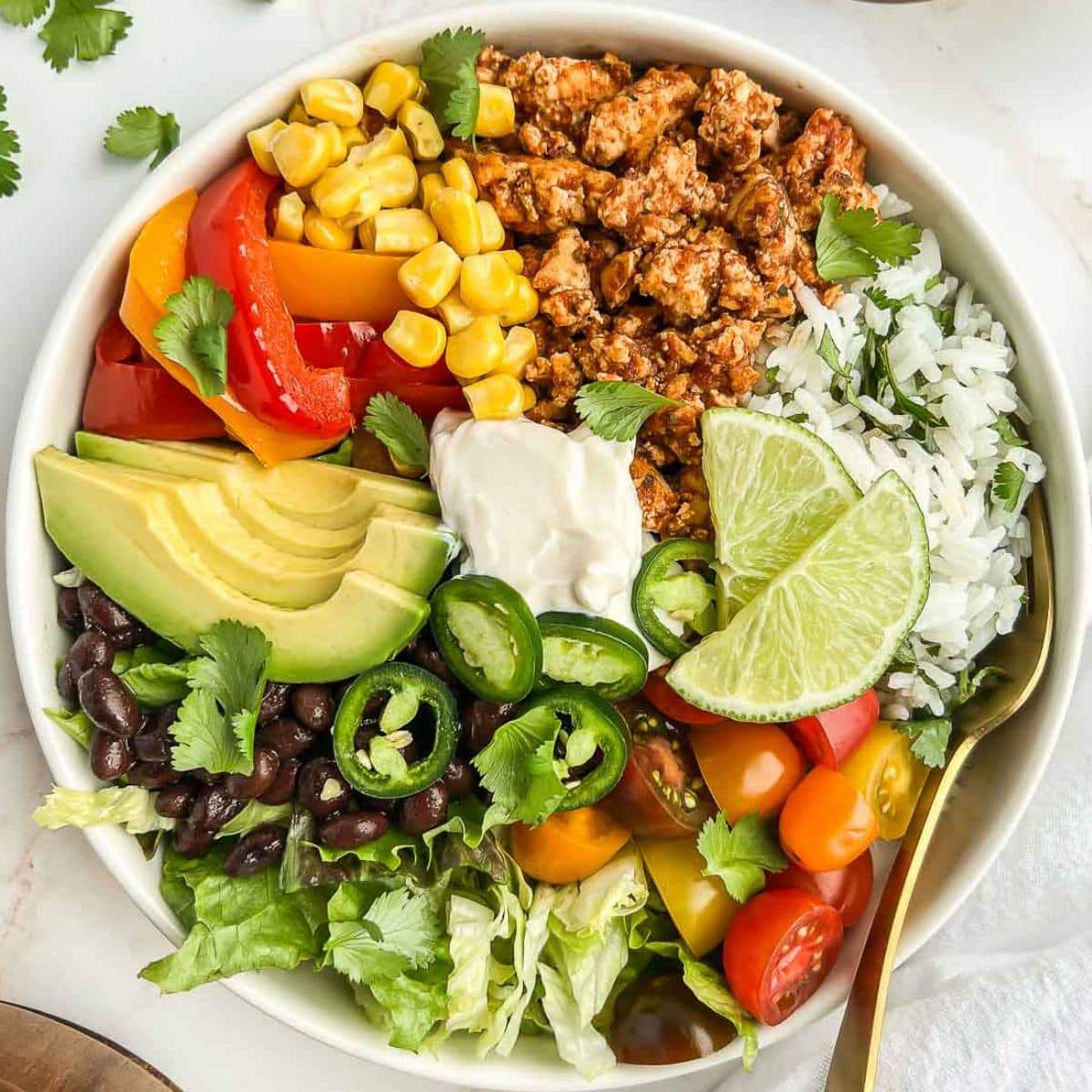 Spicy Baked Tofu Burrito Bowls
