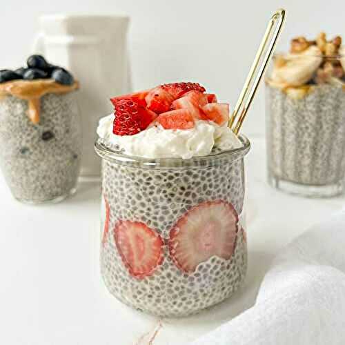 2-Ingredient Oat Milk Chia Pudding