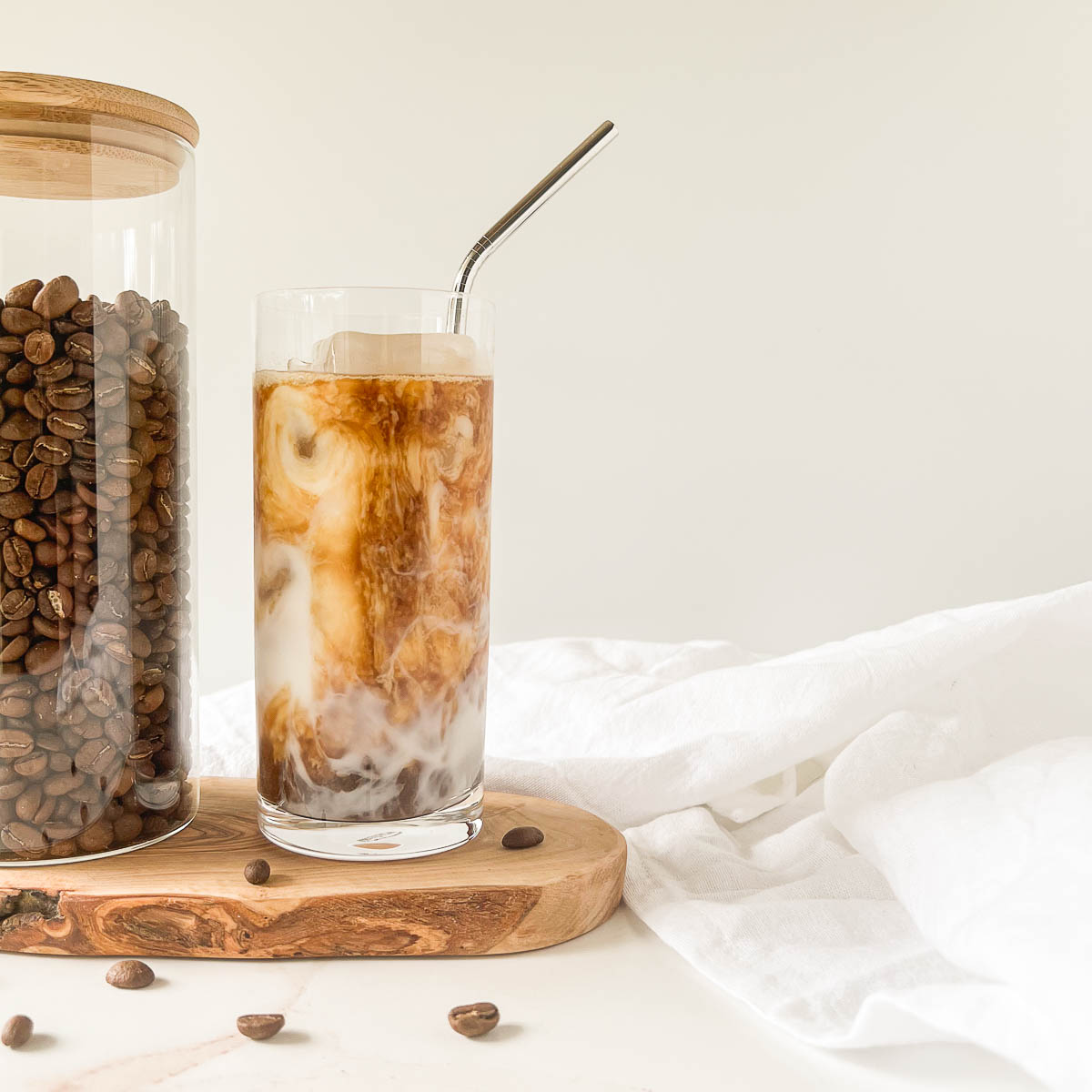 Homemade Iced Cold Brew Latte