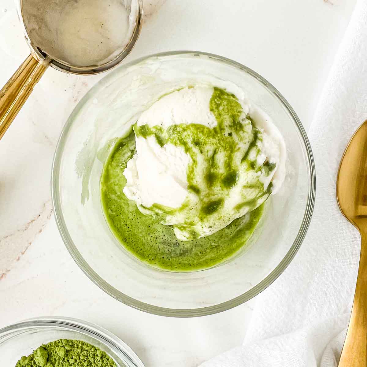 Easy 2-Ingredient Matcha Green Tea Affogato