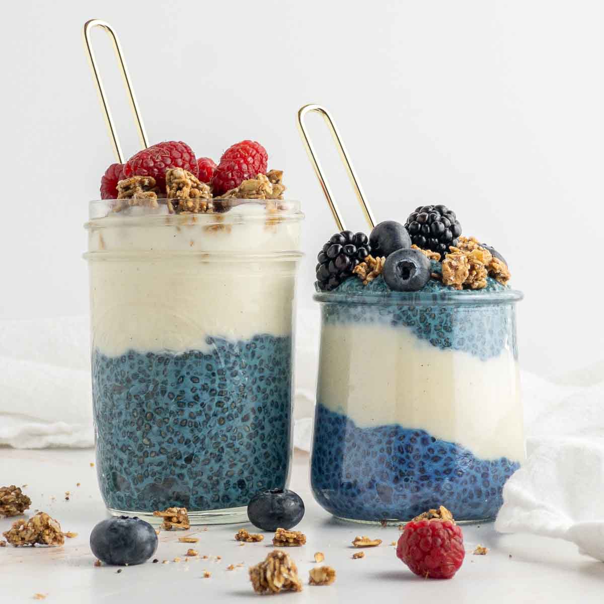 Easy Blue Chia Seed Pudding