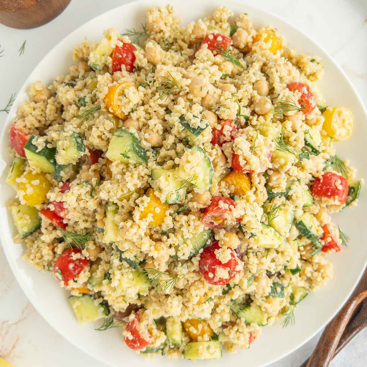 Creamy Chickpea Dill Quinoa Salad
