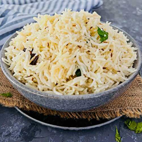 Instant Pot Jeera Rice (Cumin flavored rice)