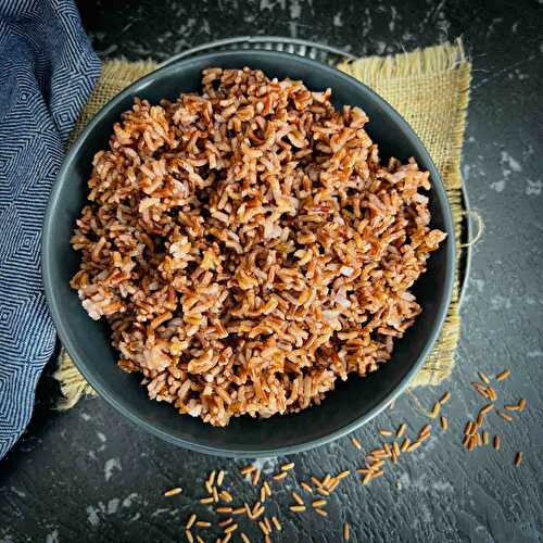 Perfectly Cooked Red Rice in Instant Pot