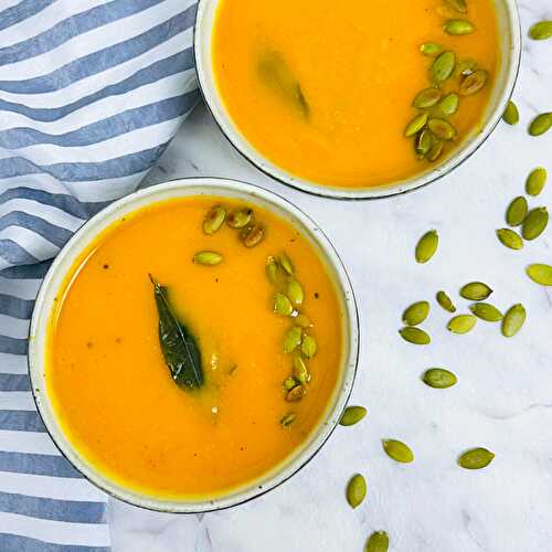 Curried Butternut Squash Soup in Instant Pot