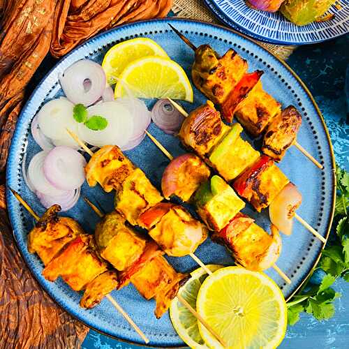 Paneer Tikka (Air fryer, Stovetop, Oven)