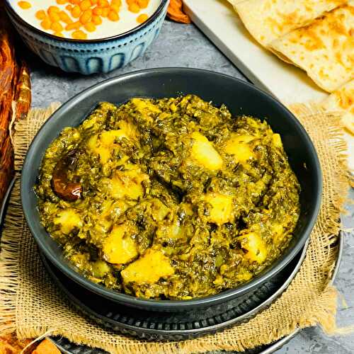 Aloo Palak / Potato and Spinach Curry