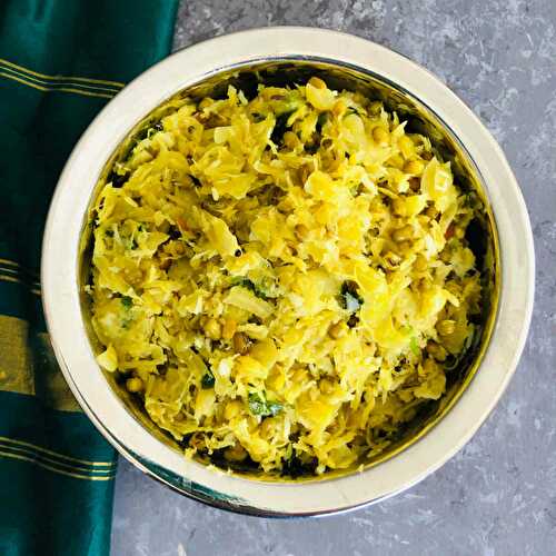 Cabbage Palya / South Indian Cabbage Stir-fry