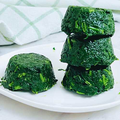 How to freeze spinach