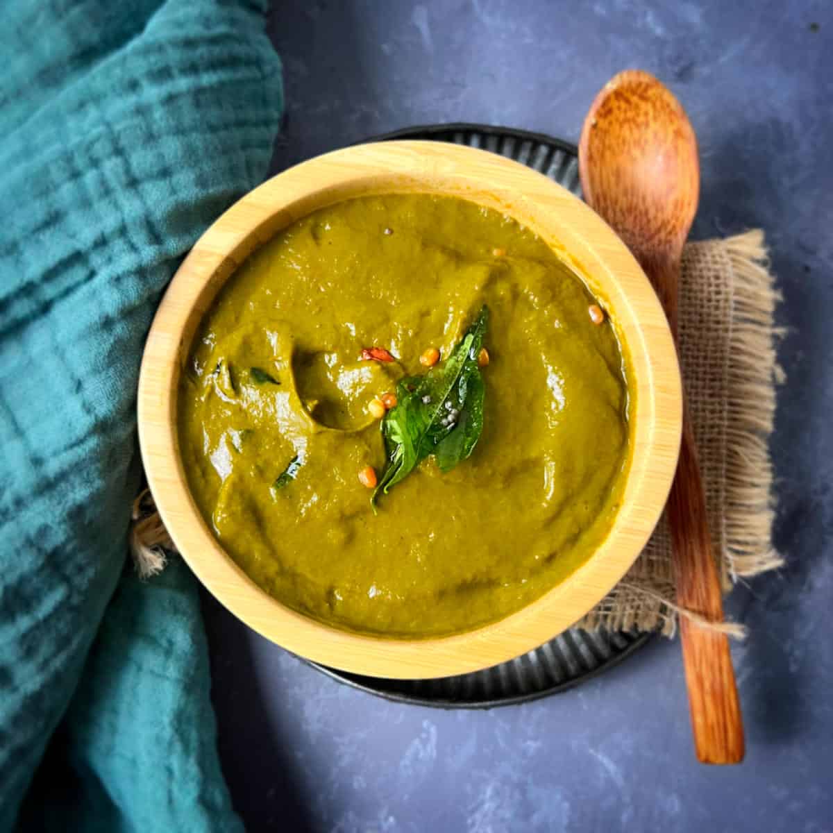 Malabar Spinach Chutney (Basale Chutney)