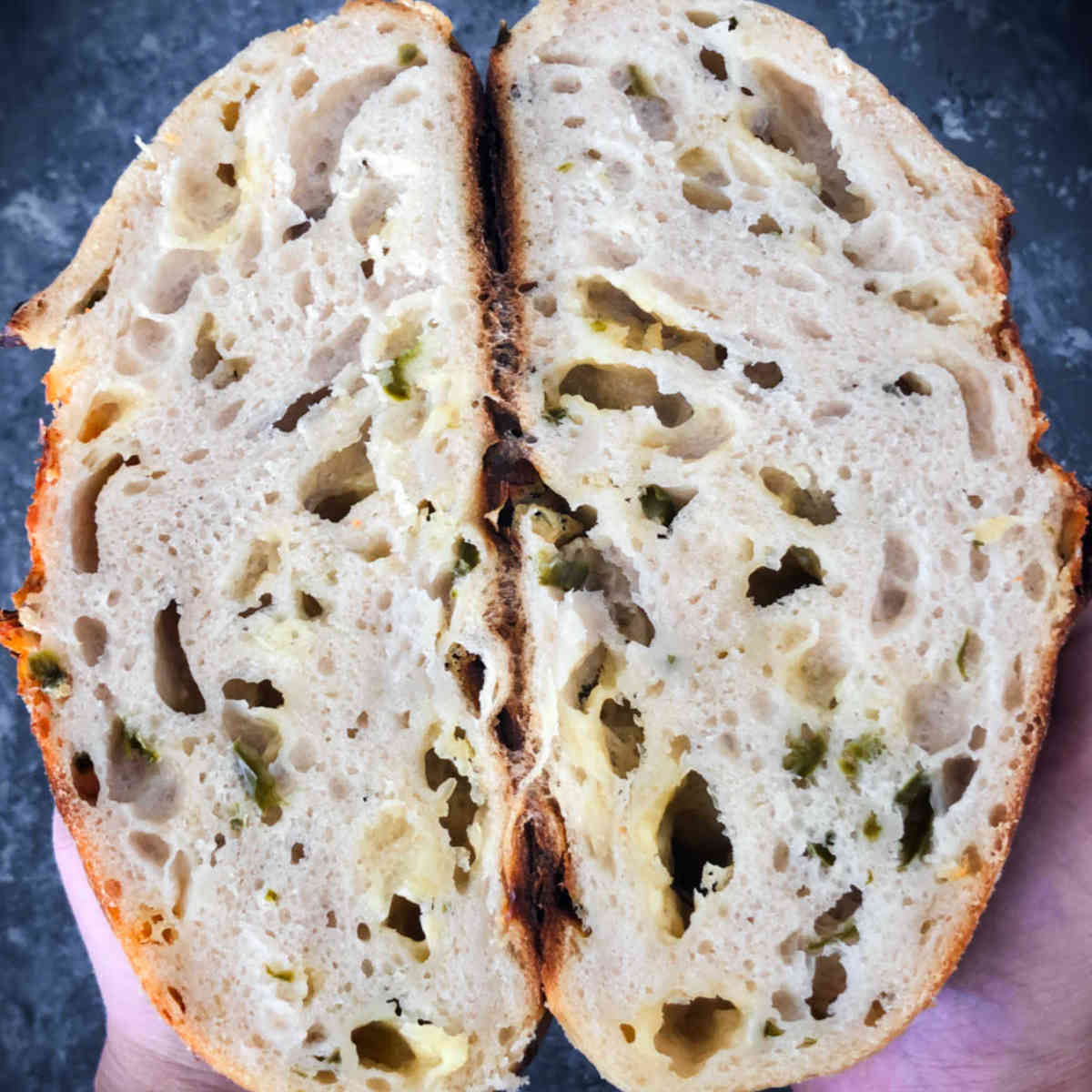 Jalapeno Cheddar Cheese Sourdough Bread