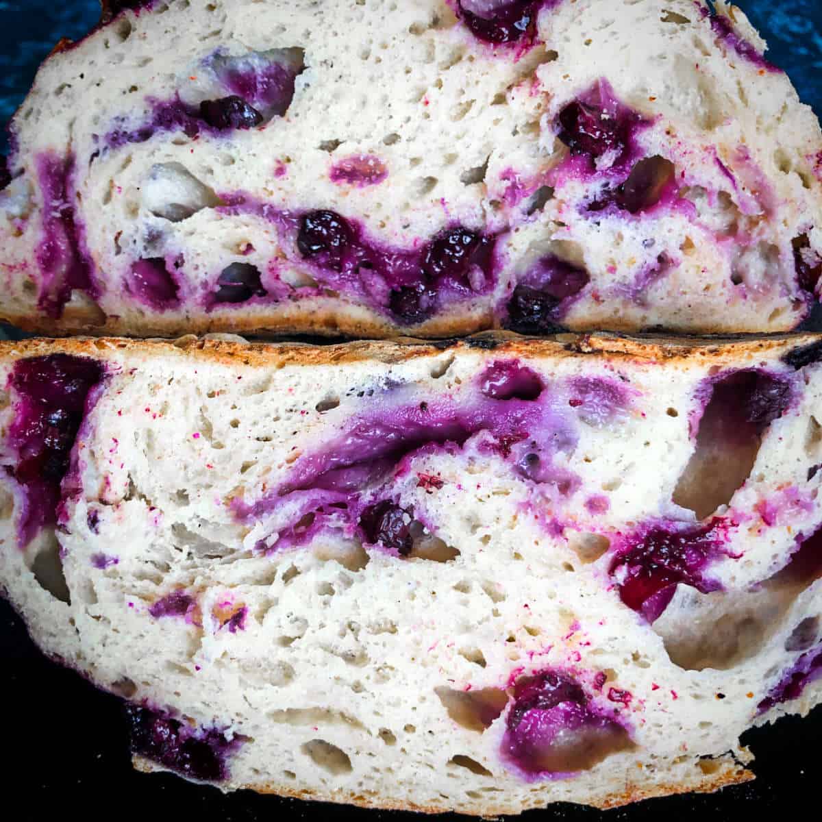 Lemon Blueberry Sourdough Bread