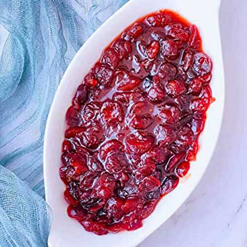 Cranberry Sauce using Dried Cranberries
