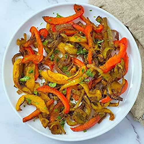 Roasted Curry Bell Peppers (Air Fryer)