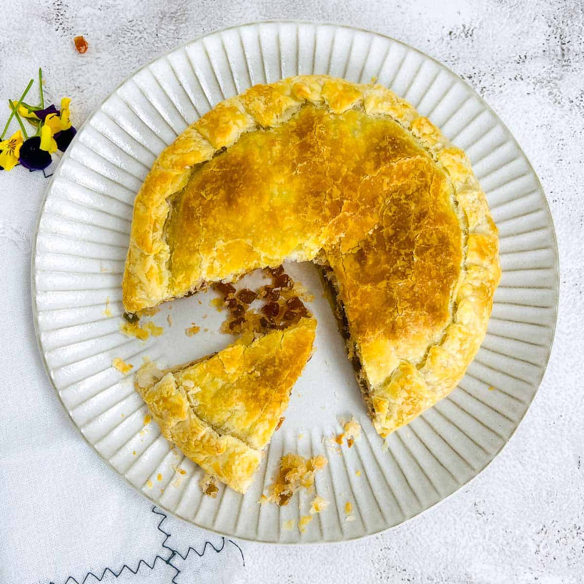 Dilpasand / Dilkhush (Coconut-filled Puff Pastry Dessert)