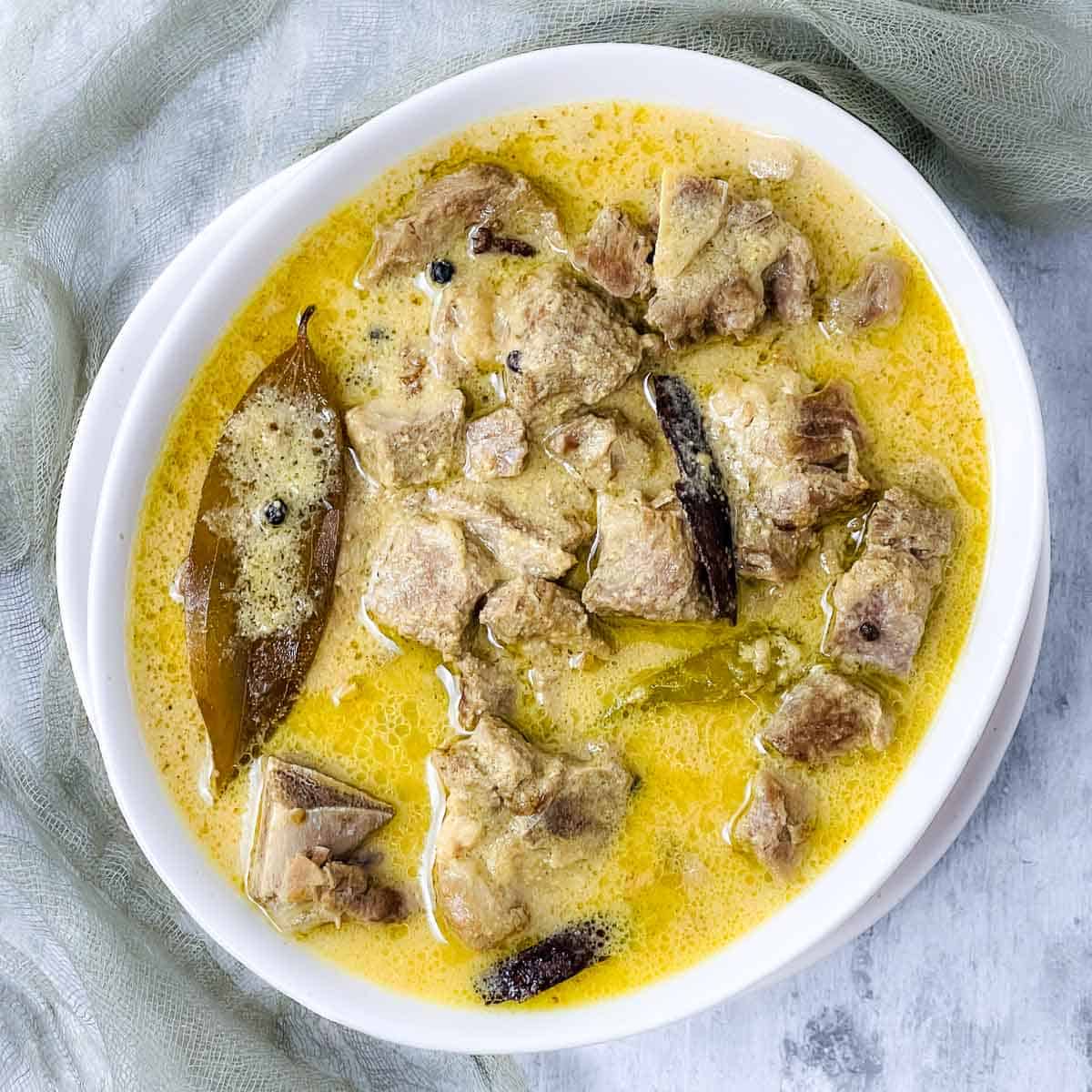 Lamb Rezala / Indian Lamb Stew from "Easy Indian Cookbook" and its