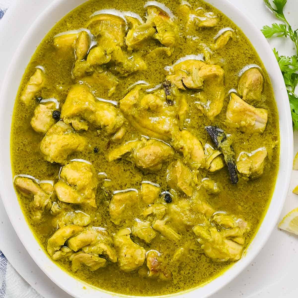 Cilantro Chicken Curry / Dhaniya Chicken
