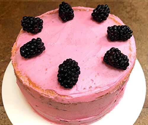 Naked Marionberry Cake