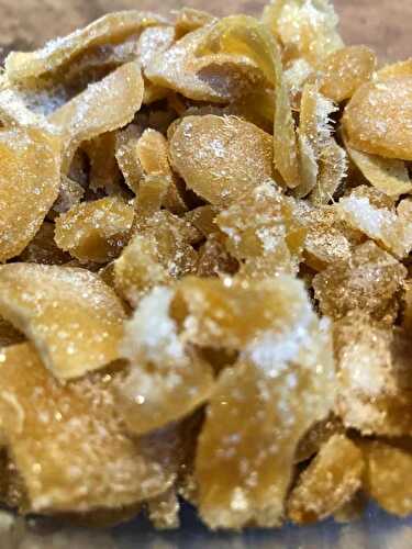 Candied Ginger and Ginger Syrup Recipe