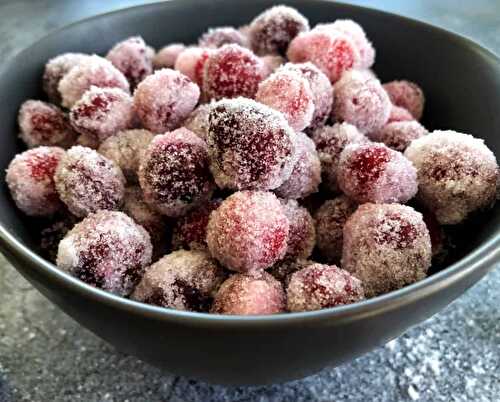 Boozy Sugared Cranberries