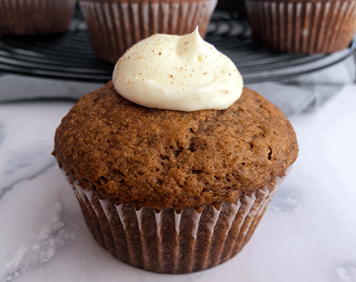 Banana Muffins with Cream Cheese Frosting