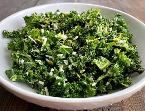 Crunchy Kale Parmesan Salad