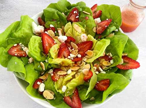 Strawberry Butter Lettuce Salad