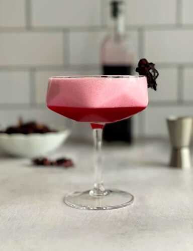 Hibiscus Pisco Sour