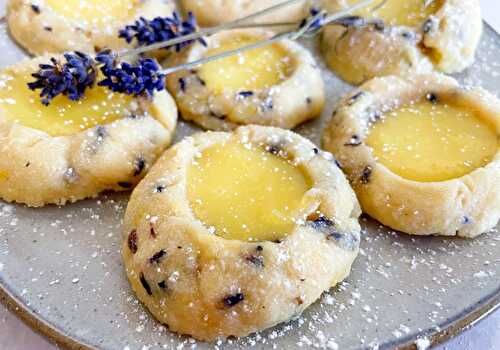 Lavender Lemon Curd Cookies