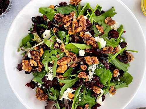 Cranberry Walnut Feta Salad