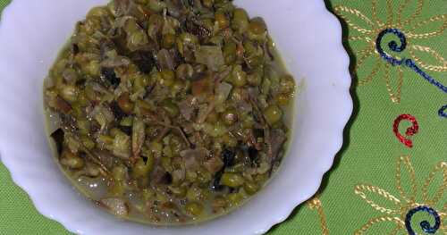 Banana Flower with Moong