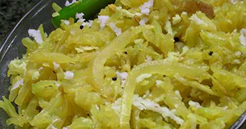 Chayote with Grated Coconut/Thoran