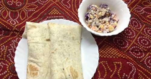 Chicken Coleslaw Wraps