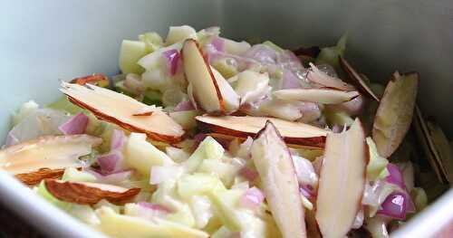 Coleslaw With White Grapes and Almonds