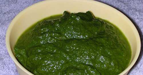 Enriched Spinach Puree