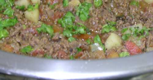 Minced Beef and Peas/Kheema Mattar