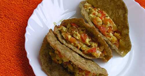 Moong Wholemeal Tacos with ScrambledCottage Cheese-International Tacos Incident