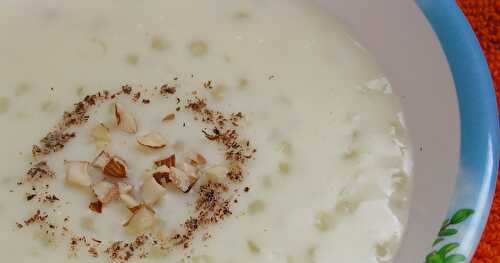 Sago Kheer- Simple and Enriched