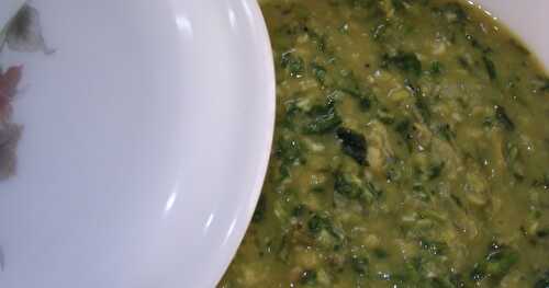 Spinach and Lentil/Palak Dal