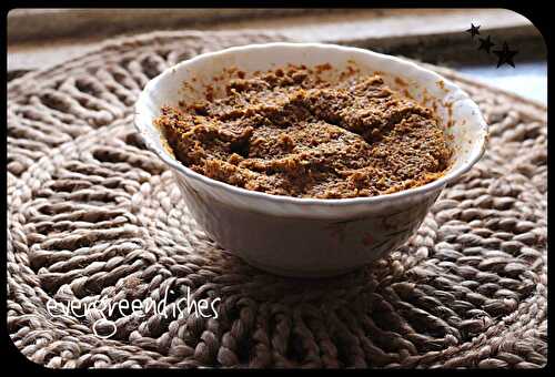 Coconut chutney with dry red chilly