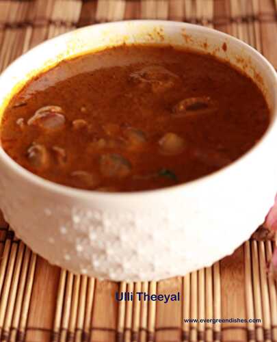Ulli Theeyal / Kerala Shallot Curry
