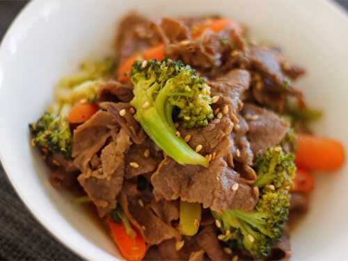 Beef Broccoli Stir Fry with Japanese Sauce - everyday washoku