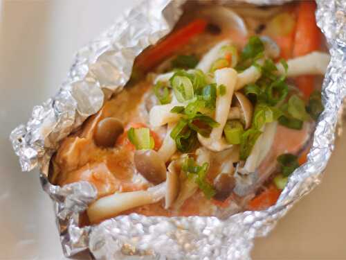 How to bake salmon with foil – Japanese Style