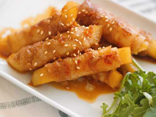 Meat Rolled Cheese & Potato - Japanese Recipes - everyday washoku