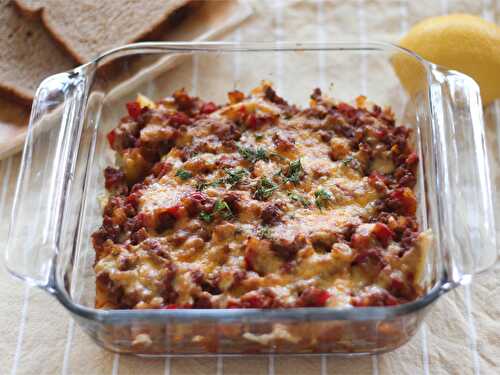 Oven Baked Potato & Beef with Cheese - everyday washoku