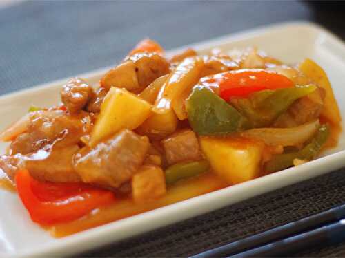 Sweet and Sour Pork Recipe - Japanese Cooking - everyday washoku